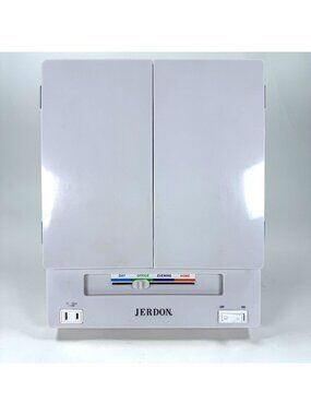 Vintage Jerdon JGL9W Tri Fold Two Sided Lighted White Makeup Mirror Tested EM-8